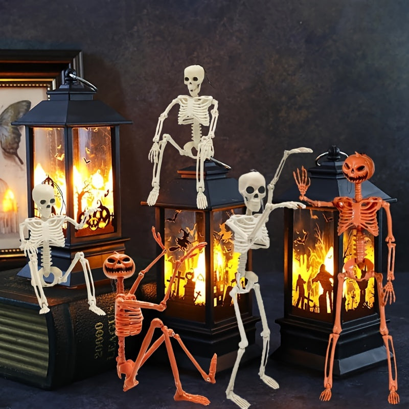 NNETM Halloween Pumpkin Skeleton Props (2Pcs)
